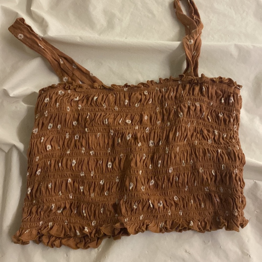 American eagle flowered tank